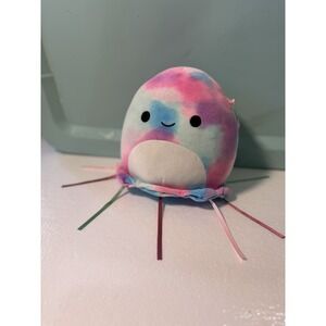 Squishmallows Janet the Tie Dyed Jellyfish 12 inch Stuffed Animal Plush Sea Life